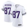 T.J. Hockenson Minnesota Vikings White Winter Warrior Jersey - All Stitched