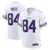Randy Moss Minnesota Vikings White Winter Warrior Jersey - All Stitched