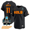 Billy Amick Tennessee Volunteers College Baseball World Series Jersey - Black