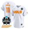 Billy Amick Tennessee Volunteers College Baseball World Series Jersey - White