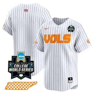 Tennessee Volunteers Blank College Baseball World Series Jersey - Pinstripe
