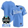 North Carolina Tar Heels College Baseball World Series Jersey - Blue Pinstripe