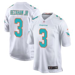 Odell Beckham Jr #3 Miami Dolphins White Stitched Jersey
