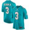 Odell Beckham Jr #3 Miami Dolphins Aqua Stitched Jersey