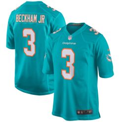 Odell Beckham Jr #3 Miami Dolphins Aqua Stitched Jersey