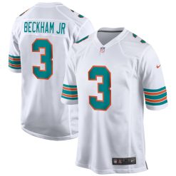Odell Beckham Jr #3 Miami Dolphins Alternate White Stitched Jersey