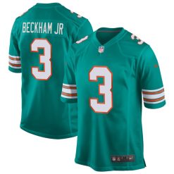 Odell Beckham Jr #3 Miami Dolphins Alternate Aqua Stitched Jersey
