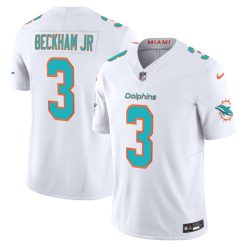 Odell Beckham Jr #3 Miami Dolphins White Limited Stitched Jersey