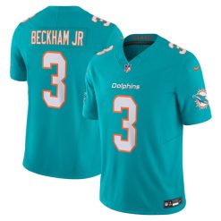 Odell Beckham Jr #3 Miami Dolphins Aqua Limited Stitched Jersey