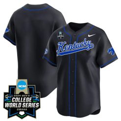 Kentucky Wildcats College Baseball World Series Jersey - Black