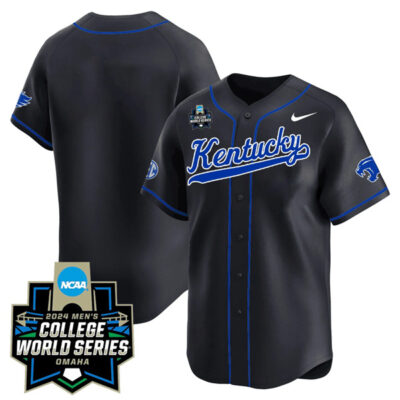 Kentucky Wildcats College Baseball World Series Jersey - Black