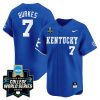 Devin Burkes Kentucky Wildcats College Baseball World Series Jersey - Blue