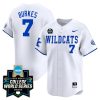 Devin Burkes Kentucky Wildcats College Baseball World Series Jersey - Alternate White