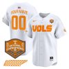 Custom Tennessee Volunteers College Baseball World Series Champions Jersey - White