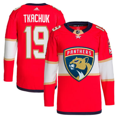 Alternative view of Matthew Tkachuk Florida Panthers 2024 Stanley Cup Champions Jersey - Red