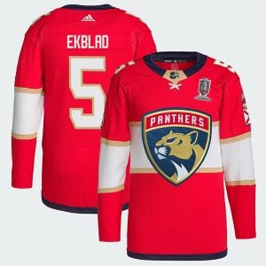 Aaron Ekblad Florida Panthers 2024 Stanley Cup Champions Jersey - Red