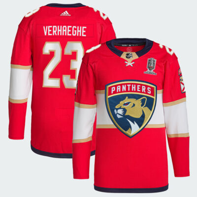 Carter Verhaeghe Florida Panthers 2024 Stanley Cup Champions Jersey - Red