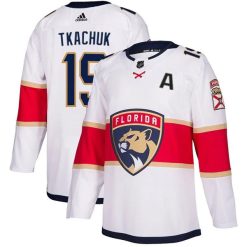 Alternative view of Matthew Tkachuk Florida Panthers 2024 Stanley Cup Champions Jersey - White