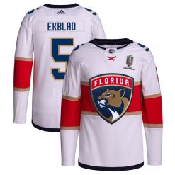 Aaron Ekblad Florida Panthers 2024 Stanley Cup Champions Jersey - White