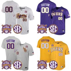 LSU Tigers Baseball Custom Jersey