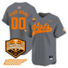 Custom Tennessee Volunteers College Baseball World Series Champions Jersey - Gray