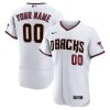 Custom Arizona Diamondbacks White Home Jersey - All Stitched