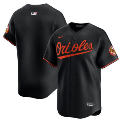Baltimore Orioles Black Alternate Limited Jersey - No name No number - All Stitched