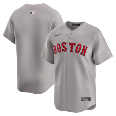 Boston Red Sox Blank Gray Away Limited Jersey - All Stitched