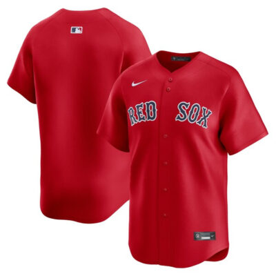 Boston Red Sox Blank Red Alternate Limited Jersey - All Stitched