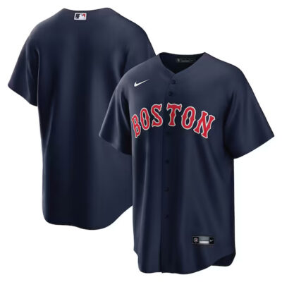 Boston Red Sox Blank Navy Alternate Jersey - All Stitched