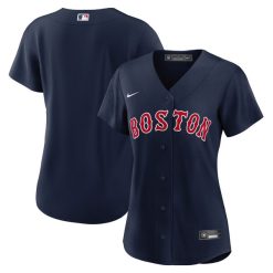 Alternative view of Boston Red Sox Blank Navy Alternate Jersey - All Stitched