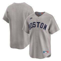 Boston Red Sox Blank Gray Throwback Jersey - All Stitched