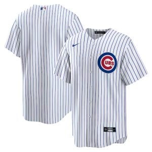 Chicago Cubs Blank White Home Jersey - All Stitched