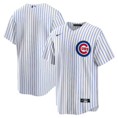 Chicago Cubs Blank White Home Jersey - All Stitched