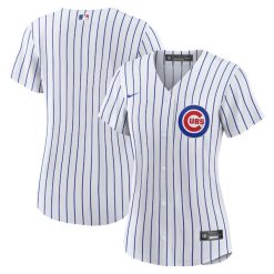 Alternative view of Chicago Cubs Blank White Home Jersey - All Stitched