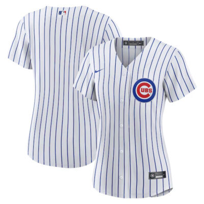 Alternative view of Chicago Cubs Blank White Home Jersey - All Stitched