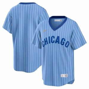 Chicago Cubs Blank Light Blue 1978 Home Throwback Jersey - All Stitched