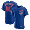 Custom Chicago Cubs Royal Blue Alternate Game Jersey - All Stitched