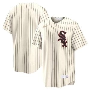 Chicago White Sox Blank White Cooperstown Jersey - All Stitched