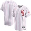Chicago White Sox Blank Red Pinstripe Throwback Jersey - All Stitched
