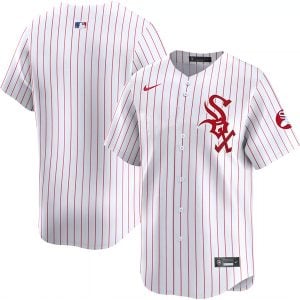 Chicago White Sox Blank Red Pinstripe Throwback Jersey - All Stitched