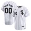 Custom Chicago White Sox White Home Limited Jersey