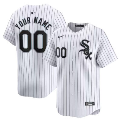 Custom Chicago White Sox White Home Limited Jersey