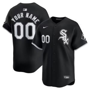 Custom Chicago White Sox Black Alternate Limited Jersey