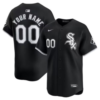 Custom Chicago White Sox Black Alternate Limited Jersey