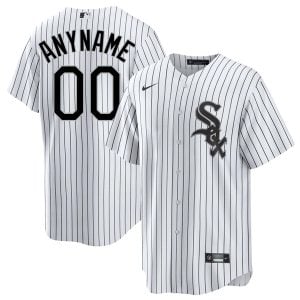 Custom Chicago White Sox White Home Jersey
