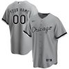 Custom Chicago White Sox Grey Away Jersey