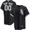 Custom Chicago White Sox Black Alternate Jersey