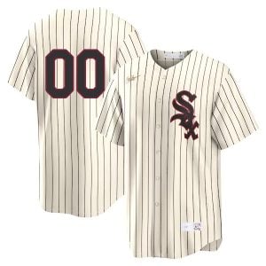 Custom Chicago White Sox Cooperstown 1981-1985 Throwback Jersey