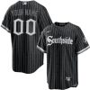 Custom Chicago White Sox Black City Connect SouthSide Jersey